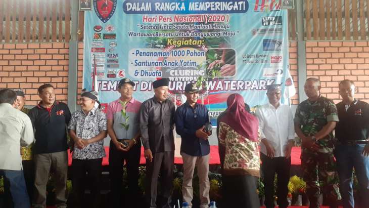 Bertempat Di Waterpark Cluring, Hari Pers Nasional Ke-74 Dirayakan