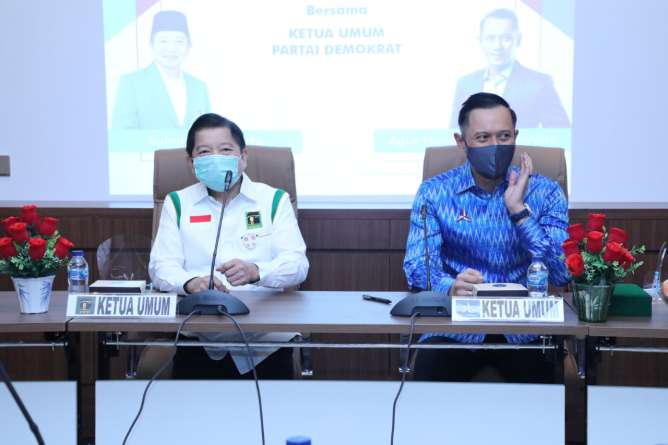 Safari Politik AHY Kunjungi Ketum PPP