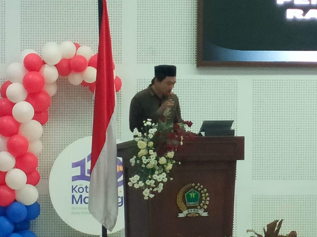 Rapat Paripurna Laporan Hasil Panitia Khusus Raperda Kota Layak Anak, Dihadiri PJ Walikota Malang